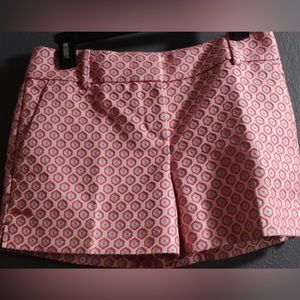 Ann Taylor Loft size 00 pink and blue adorable shorts with front & back pockets